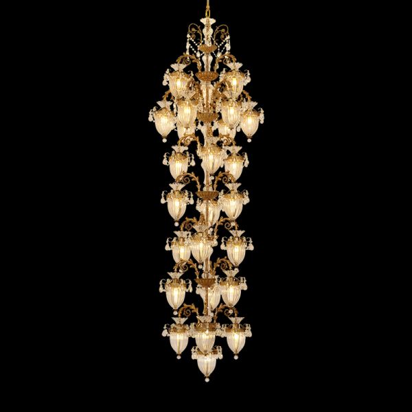 Theia Vintage Chandelier Glass Lampshade - Jewellery Top Lighting