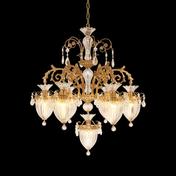 Theia Vintage Chandelier Glass Lampshade - Jewellery Top Lighting