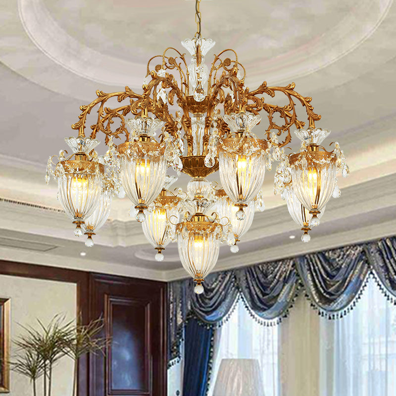 Theia Vintage Chandelier Glass Lampshade - Jewellery Top Lighting