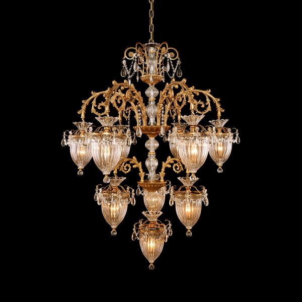 Theia Vintage Chandelier Glass Lampshade - Jewellery Top Lighting