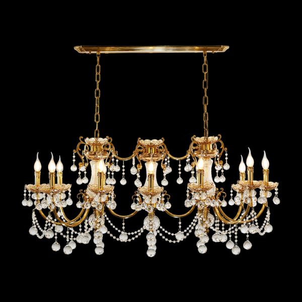 Victorian Banquet Dining Chandelier - Jewellery Top Lighting
