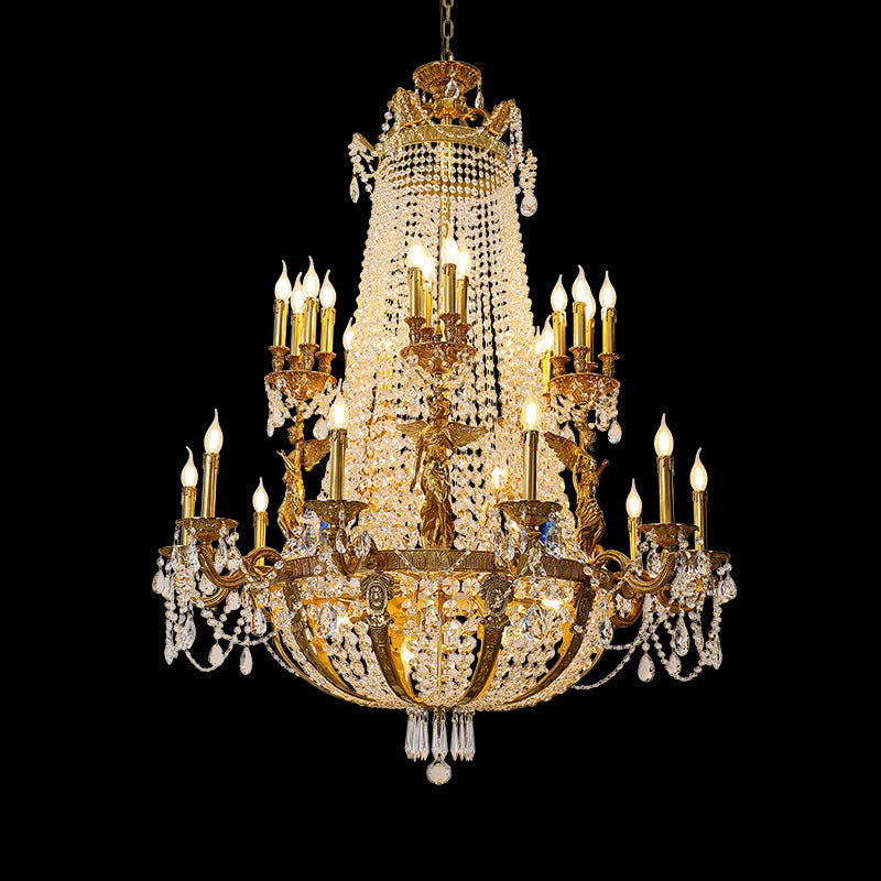 Lampadario vittoriano maestà di cristallo 30l