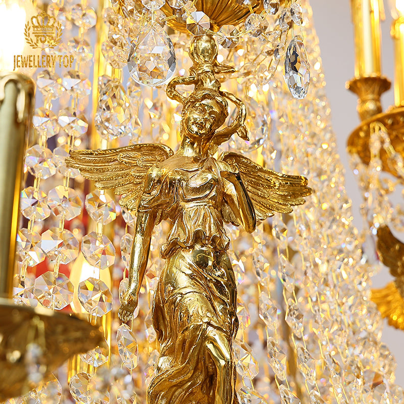 Lampadario vittoriano maestà di cristallo 30l