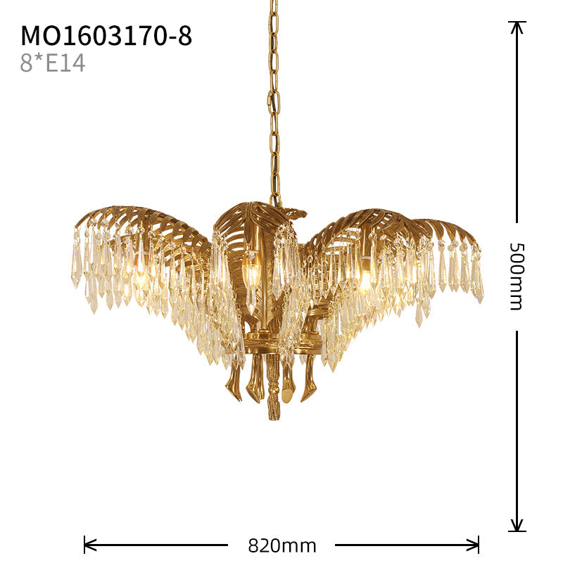 Victorian Palm Chandelier - Jewellery Top Lighting
