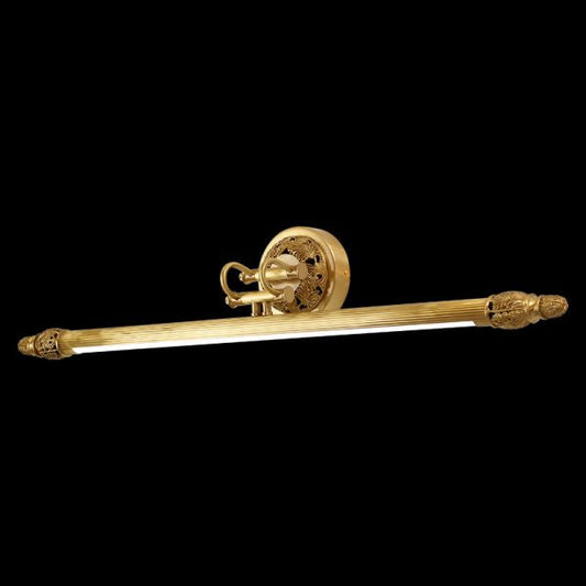 Vintage Brass Picture Wall Light - Jewellery Top Lighting