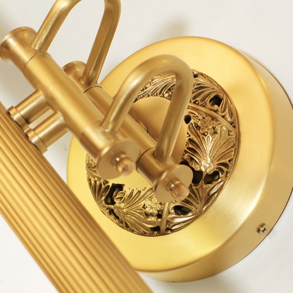 Vintage Brass Picture Wall Light - Jewellery Top Lighting