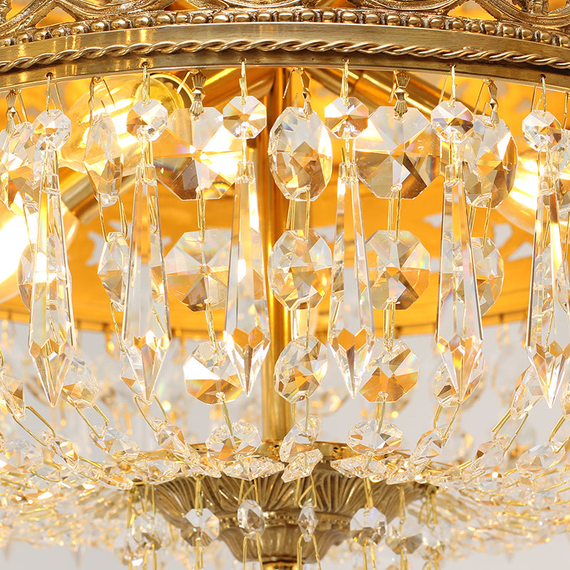 Vintage Flush Mount Ceiling Light - Jewellery Top Lighting