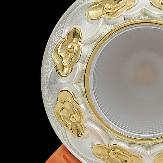 Blanco y oro Luce de latón victoriano 110 mm