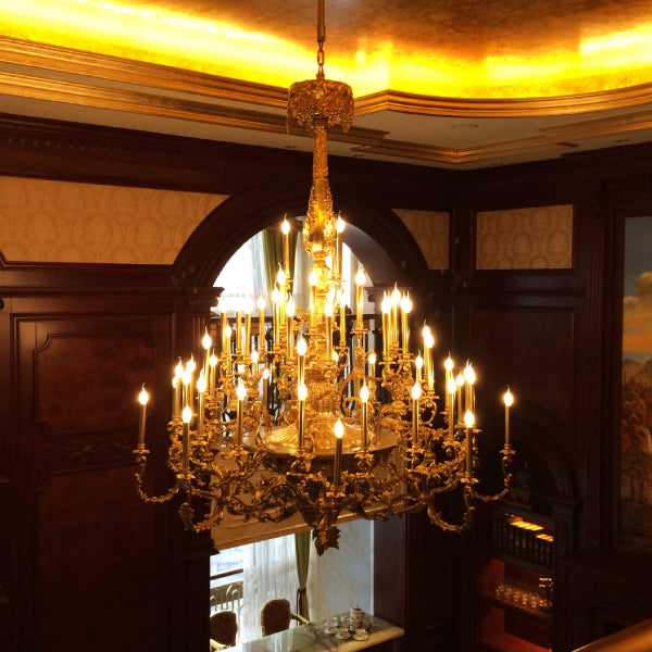 baroque bronze chandelier