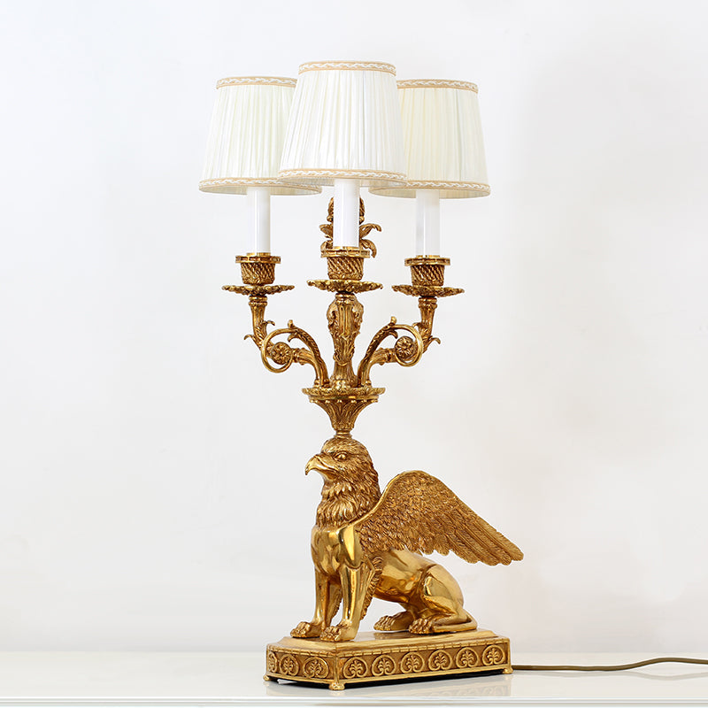 Griffin Brass Table Lamp