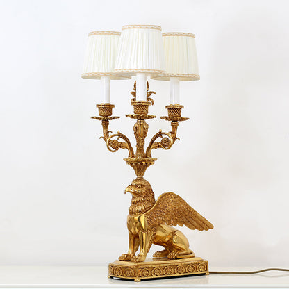 Griffin Brass Table Lamp