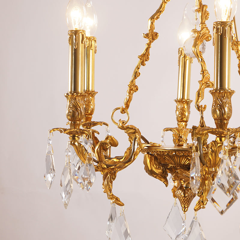 French Brass Chandelier