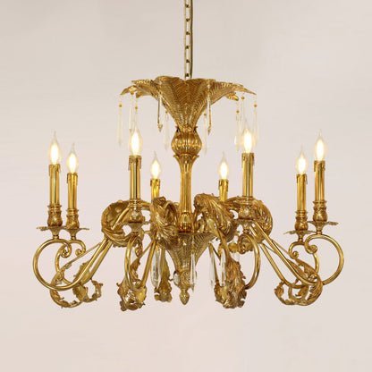 French Brass Chandelier