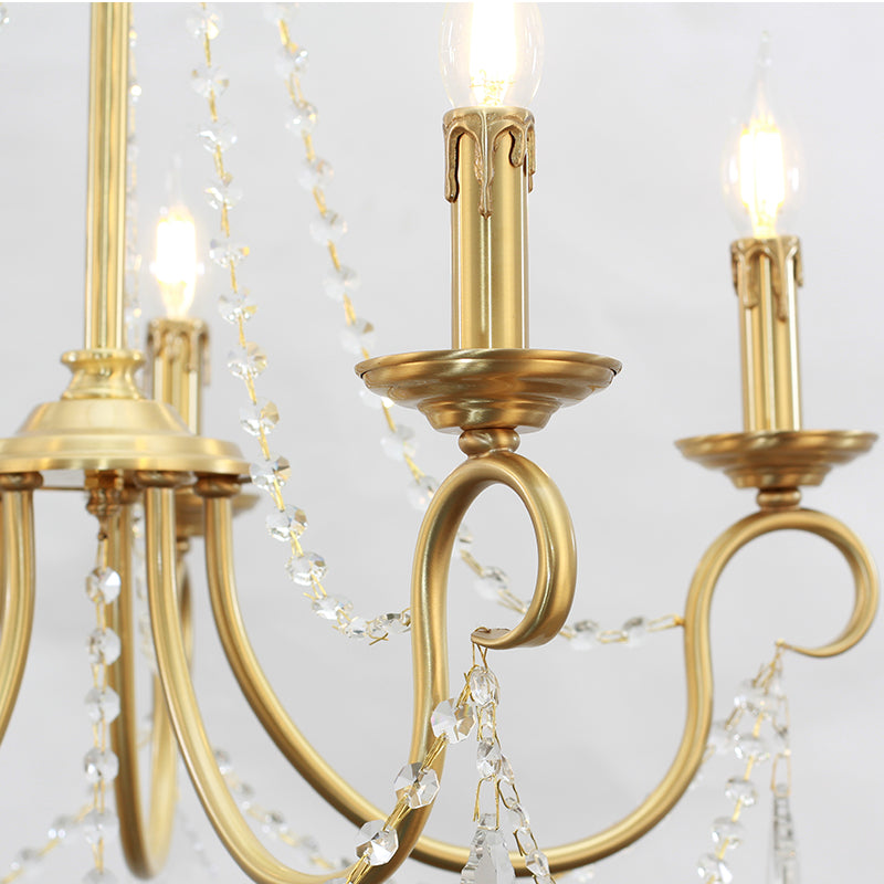 brass chandelier