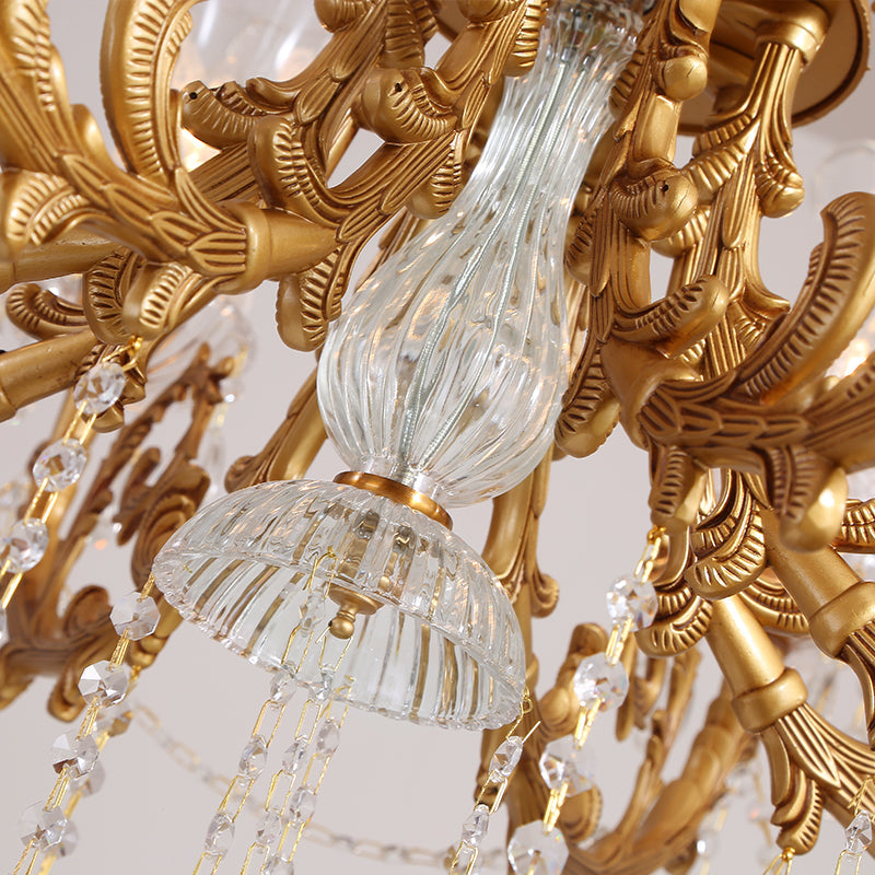 Franch Brass Crystal Chandelier