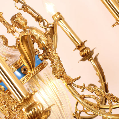 French Brass Chandelier