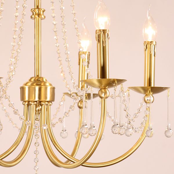 brass chandelier