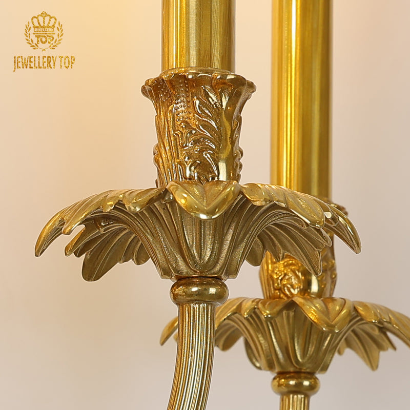 French Brass Wall Lamp