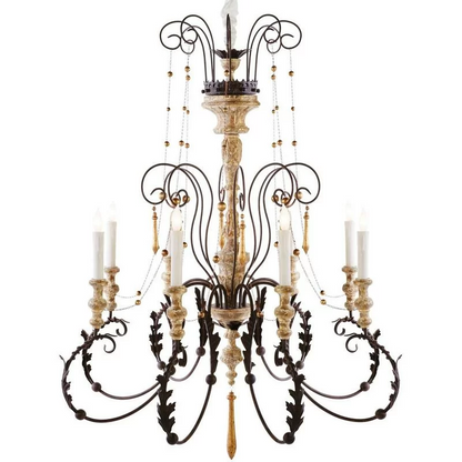 Rustic French Country Chandelier