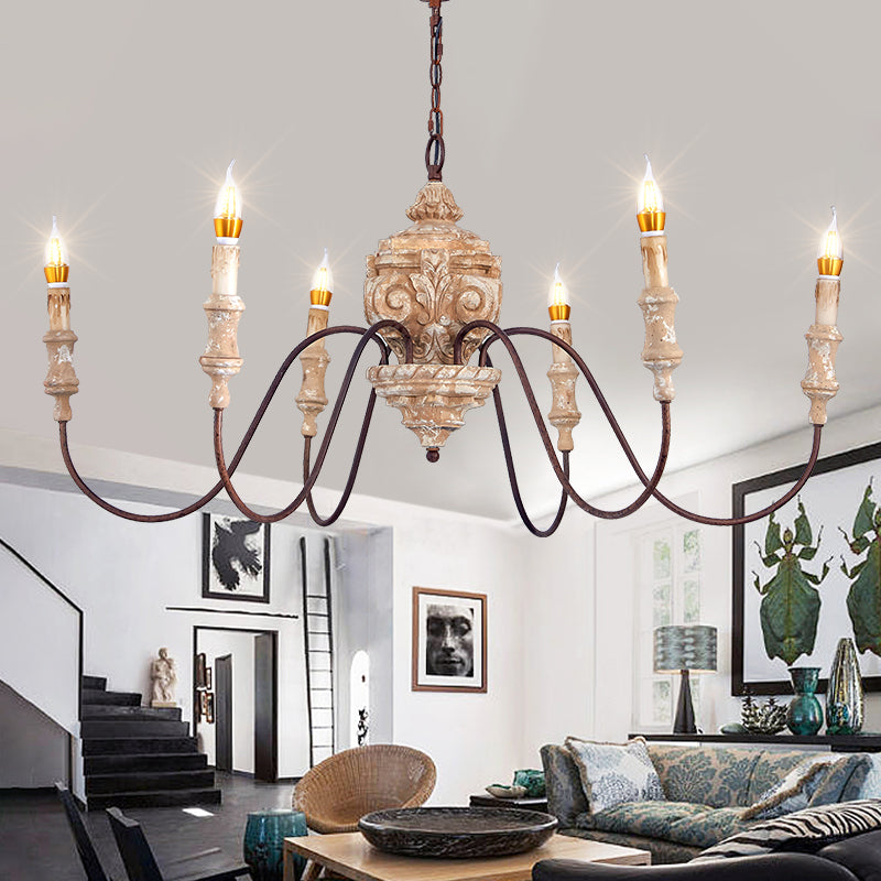 Rustic French Country Chandelier