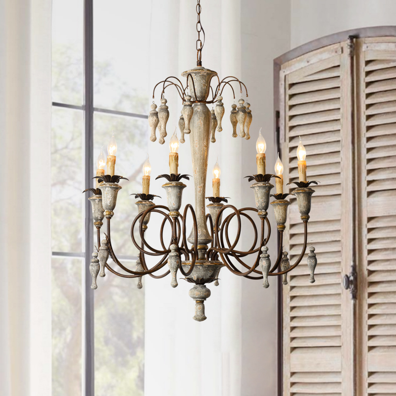 Rustic French Country Chandelier