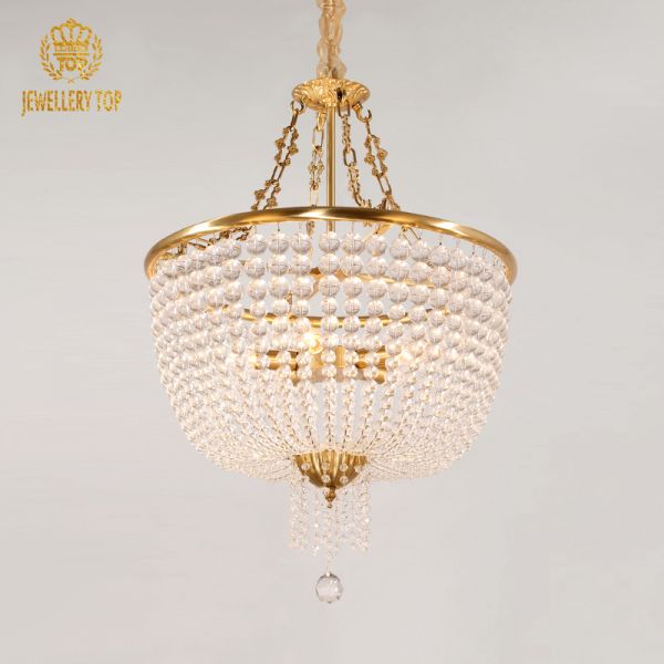 French Brass Pendant Light