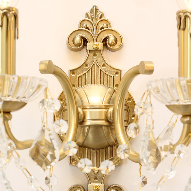 french all brass wall lamp