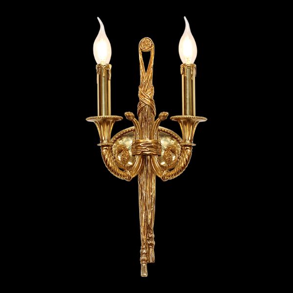 brass wall lamp