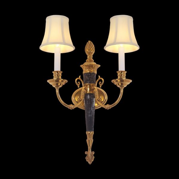 French Brass Wall Lamp