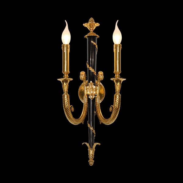 french all brass wall lamp