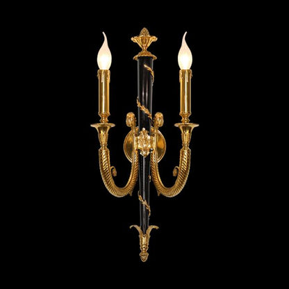 french all brass wall lamp