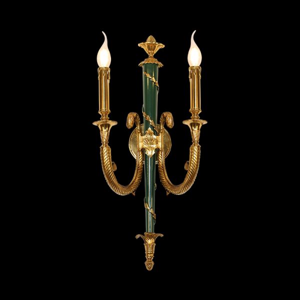 french all brass wall lamp