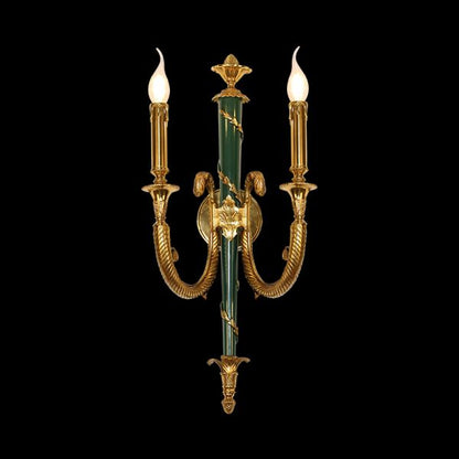 french all brass wall lamp