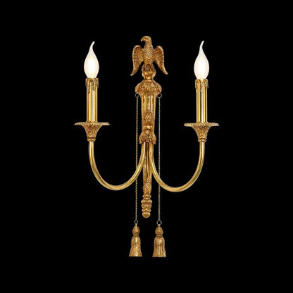 French Brass Wall Lamp