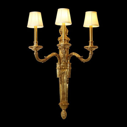 Torch Shape Brass Wall Lamp