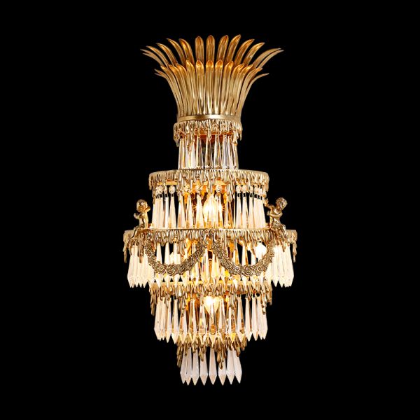 French Brass Wall Lamp