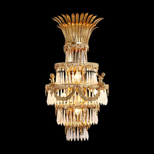 French Brass Wall Lamp