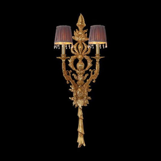 Baroque Royal Brass Wall Lamp