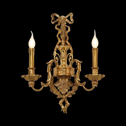 French Brass Wall Lamp