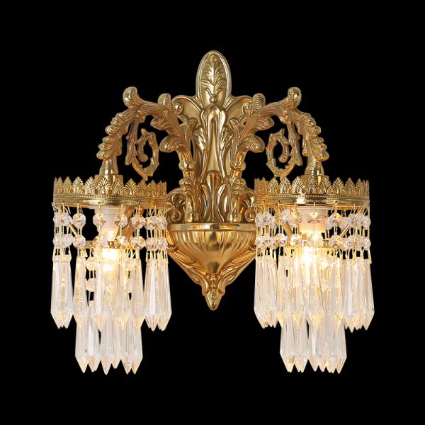 French Brass Wall Lamp