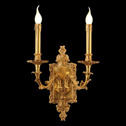 French Brass Wall Lamp