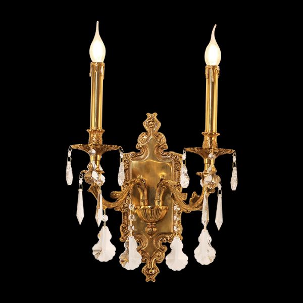 French Brass Wall Lamp