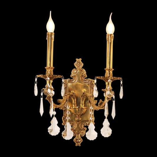 French Brass Wall Lamp