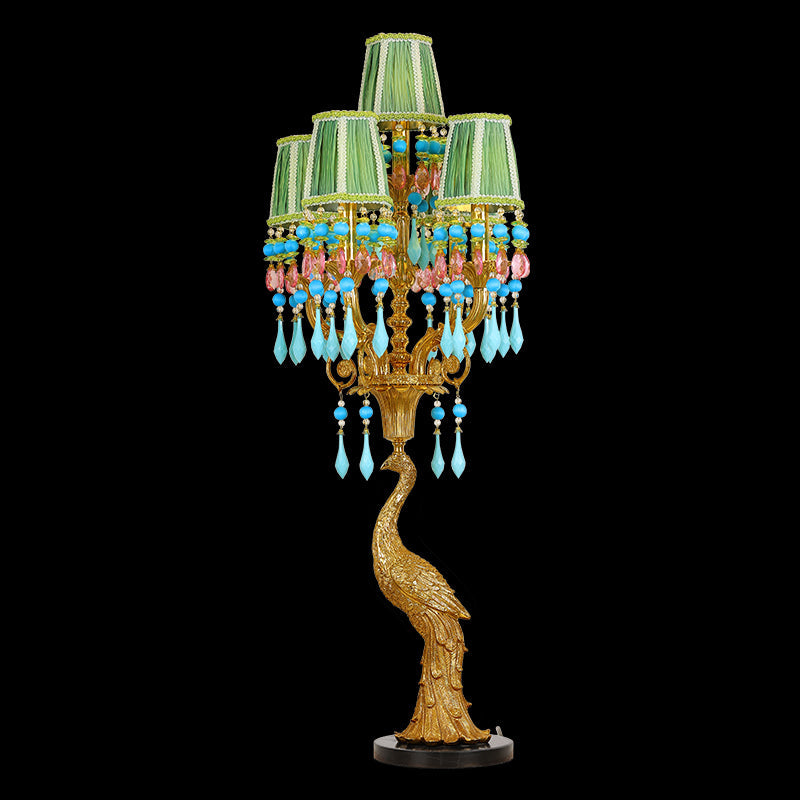 peacock table lamp