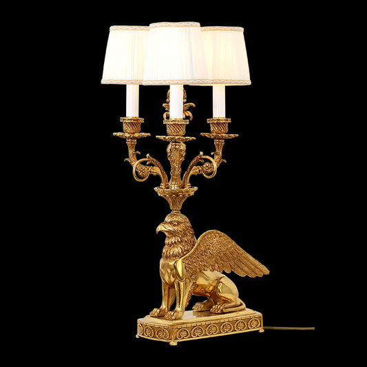 Griffin Brass Table Lamp