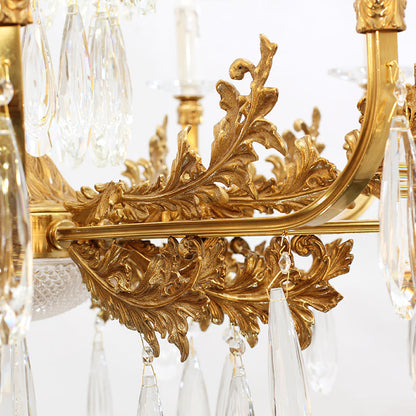 French Brass Chandelier