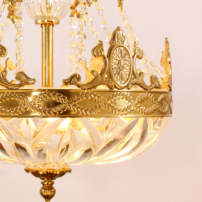 French Brass Pendant Lamp