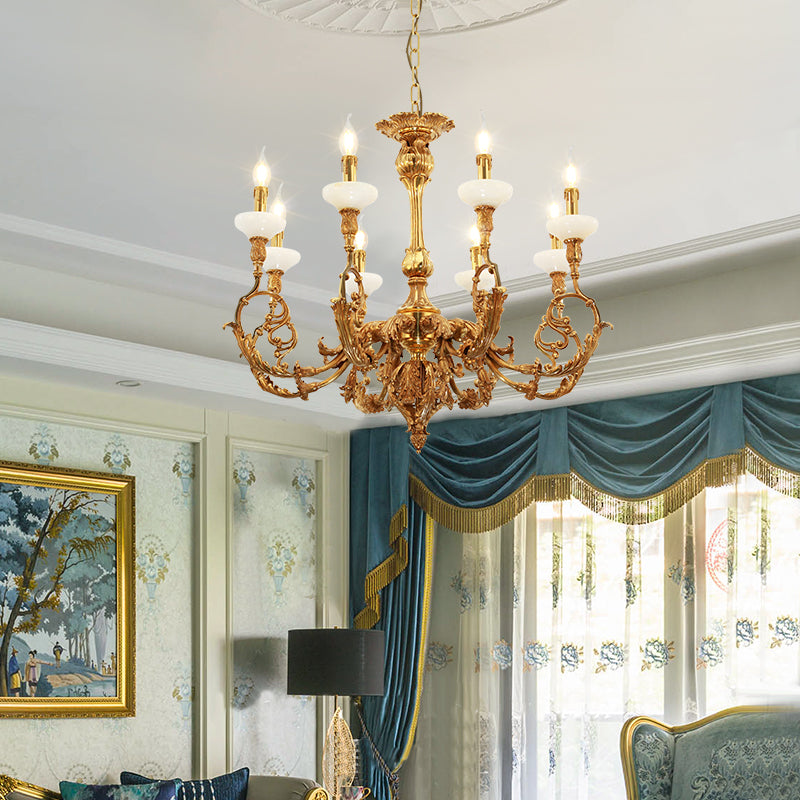 French Brass Chandelier