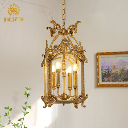 Brass Antique Lantern Pendant Light