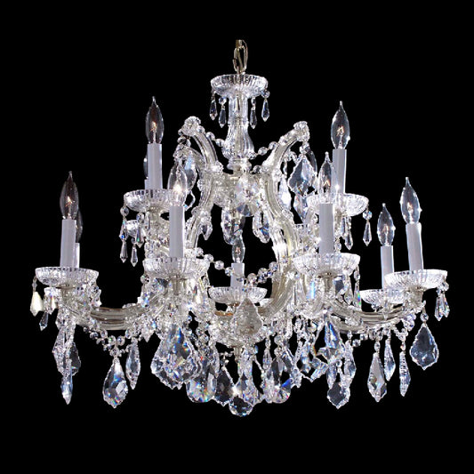 12 Lamps Maria Theresa Crystal Glass Chandelier